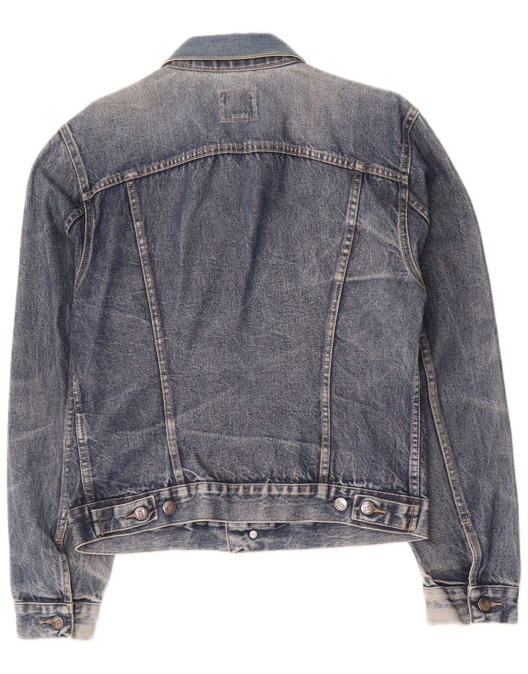 Jaqueta jeans masculina Gas UK 40 grande algodão azul