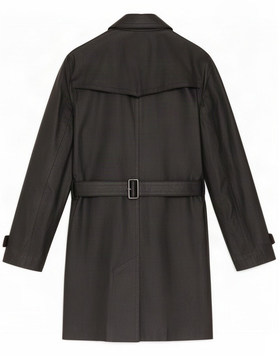 Casaco de couro feminino vintage com peito duplo Reino Unido 16 grande preto
