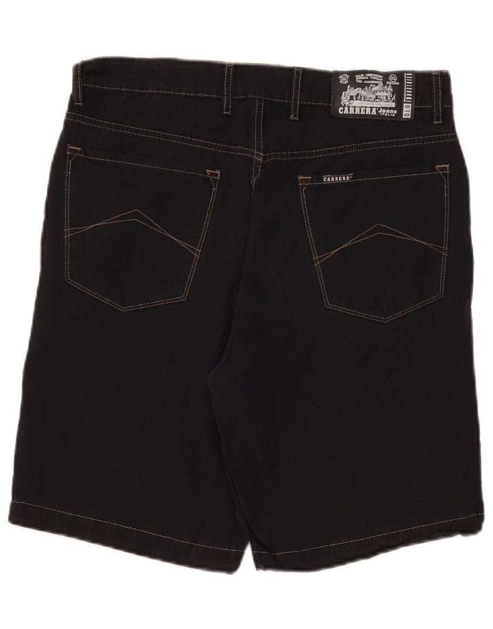 Carrera Mens Casual Shorts W32 Médio Algodão Preto