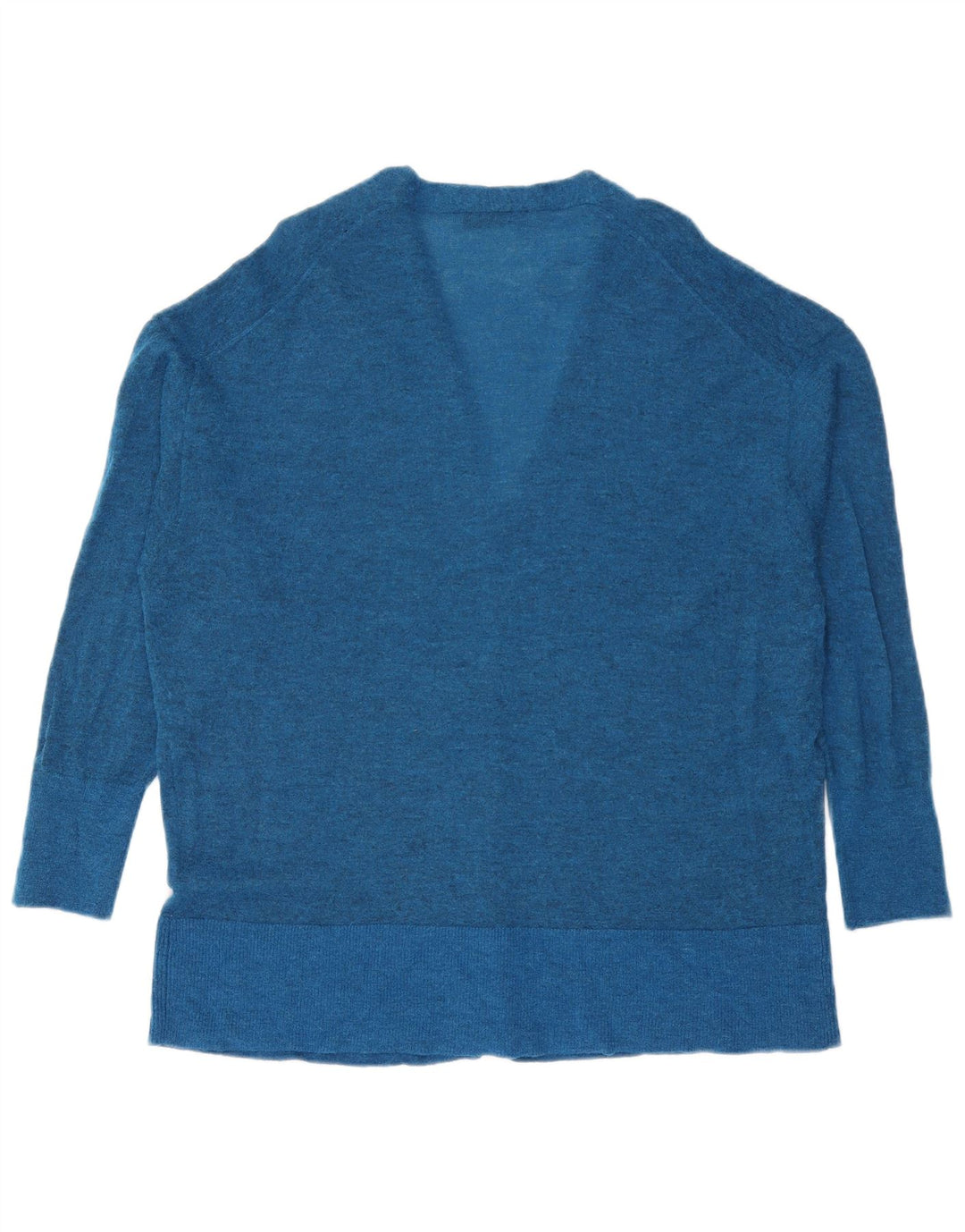 Suéter cardigã feminino grande Zara Reino Unido 10 pequeno azul
