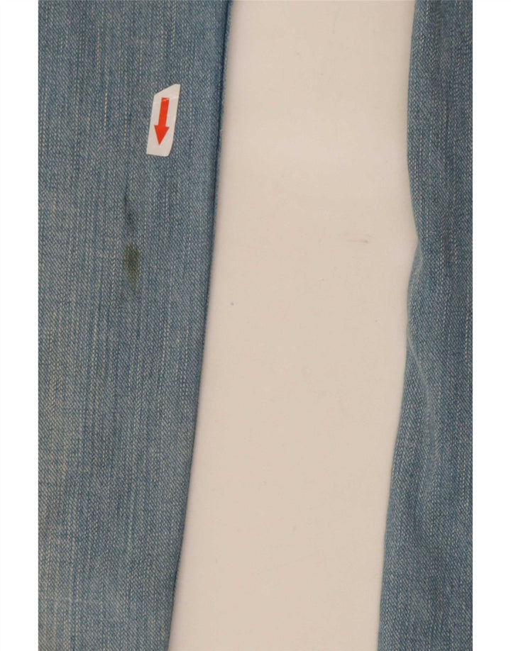 Lee Macacão Masculino Jeans Pequeno W32 L30 Azul Algodão