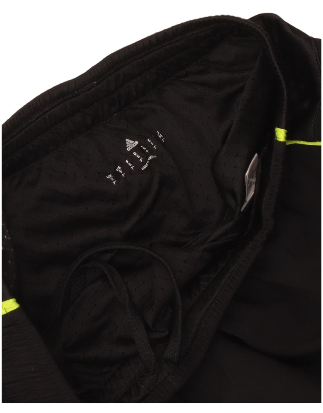 Shorts esportivos masculinos Adidas pequeno bloco colorido preto