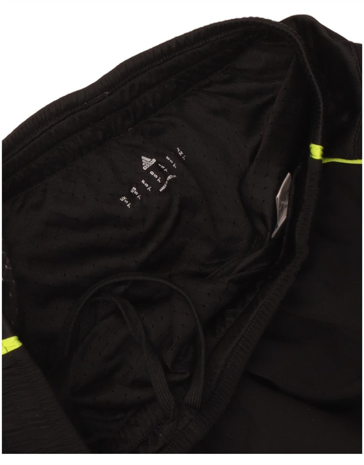 Shorts esportivos masculinos Adidas pequeno bloco colorido preto