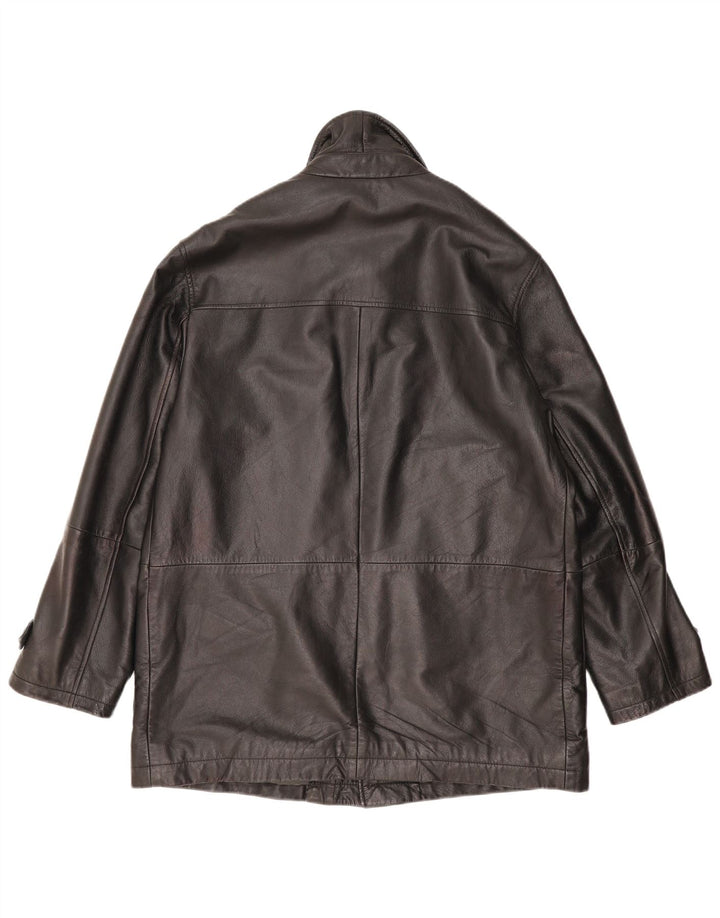Jaqueta de couro masculina Conbipel IT 50 grande couro preto