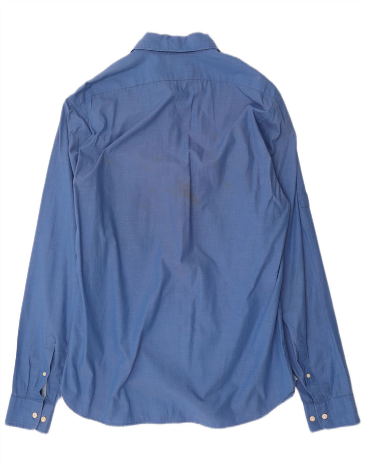 Camisa masculina Scotch & Soda grande algodão azul