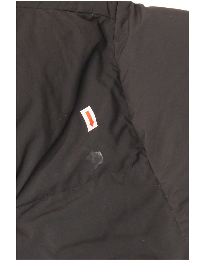 Casaco acolchoado com capuz masculino Adidas UK 38 cinza médio poliamida