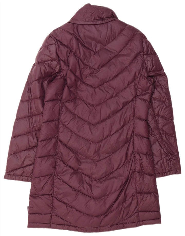 Casaco acolchoado feminino Calvin Klein Reino Unido 14 médio Borgonha Nylon