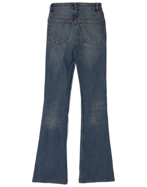 Zara Calça jeans feminina larga EU 34 2XS W24 L30 Azul