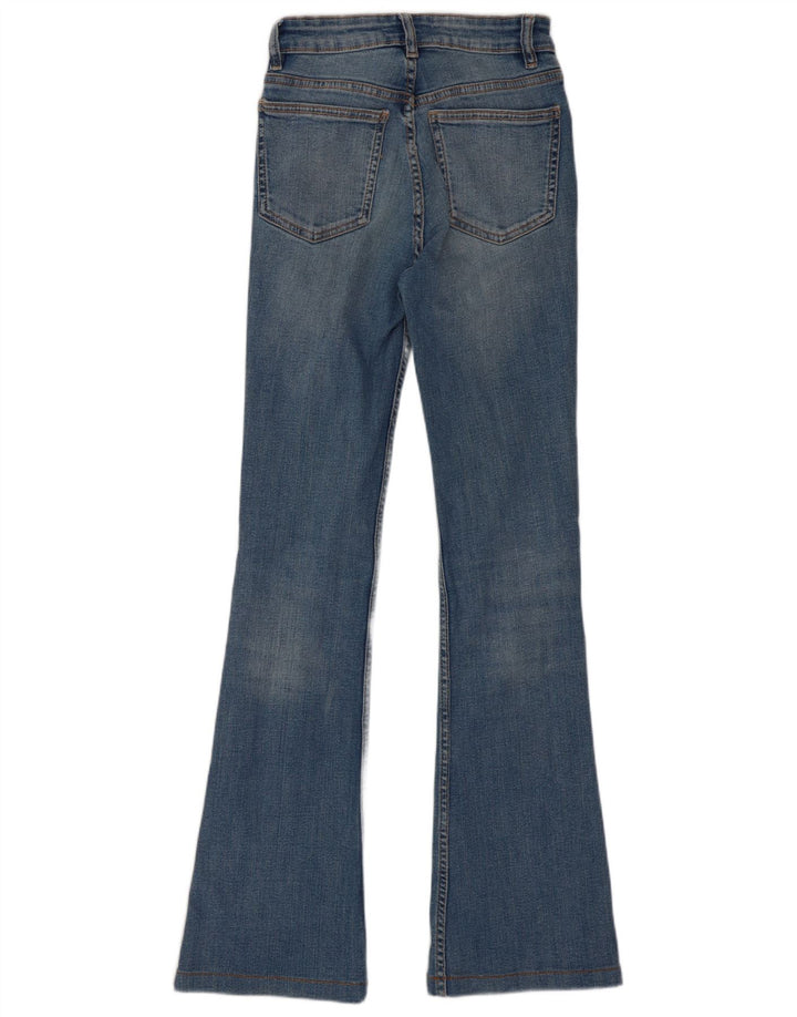 Zara Calça jeans feminina larga EU 34 2XS W24 L30 Azul