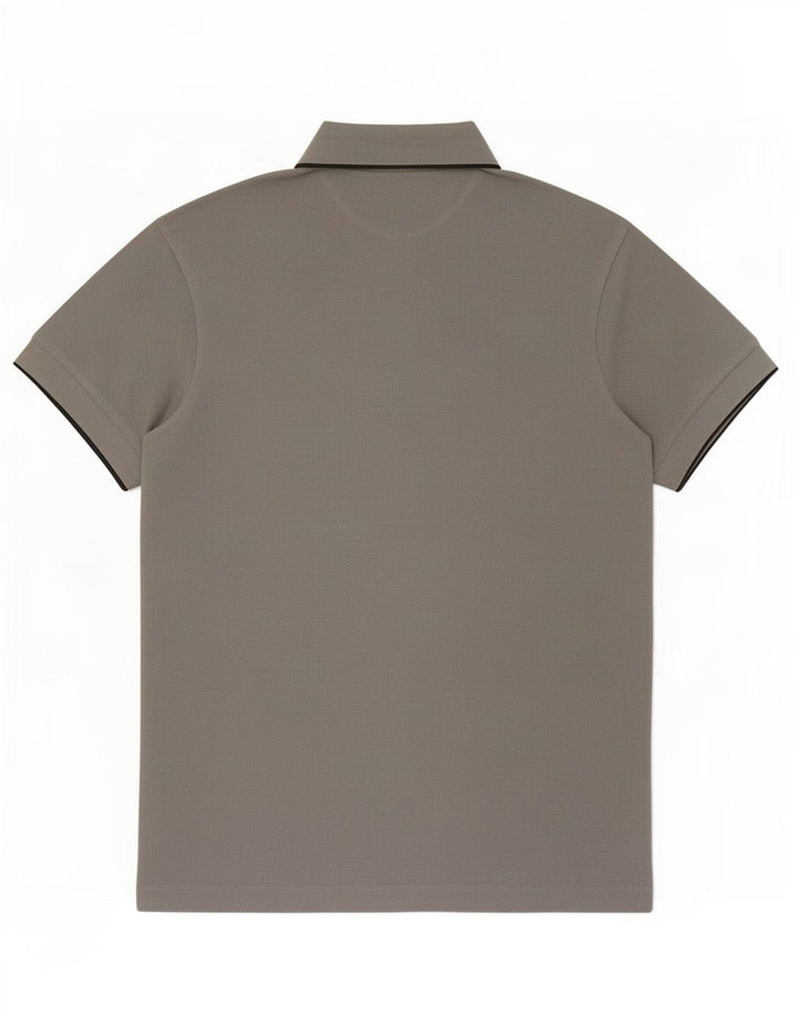 Camisa polo masculina Reebok algodão cinza médio