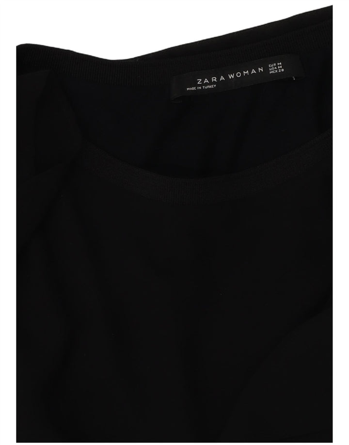 Blusa feminina Zara UK 14 médio preto