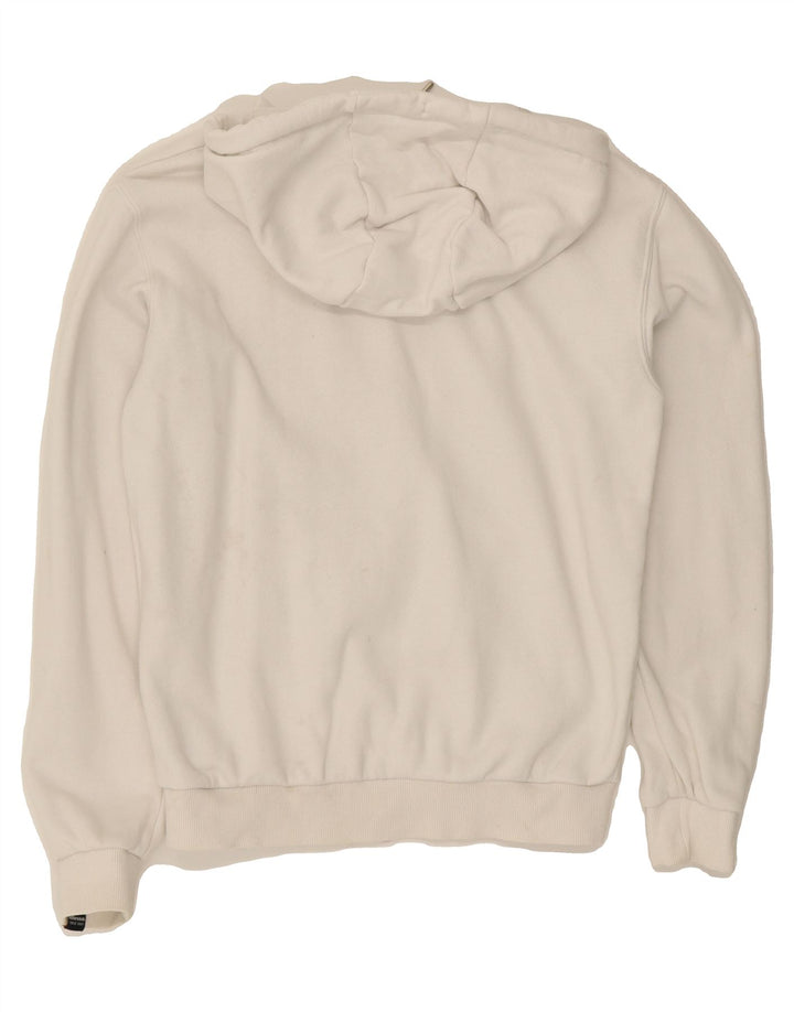 ELLESSE Womens Graphic Hoodie Jumper UK 6 XS White Cotton Vintage Ellesse and Second-Hand Ellesse from Messina Hembry 