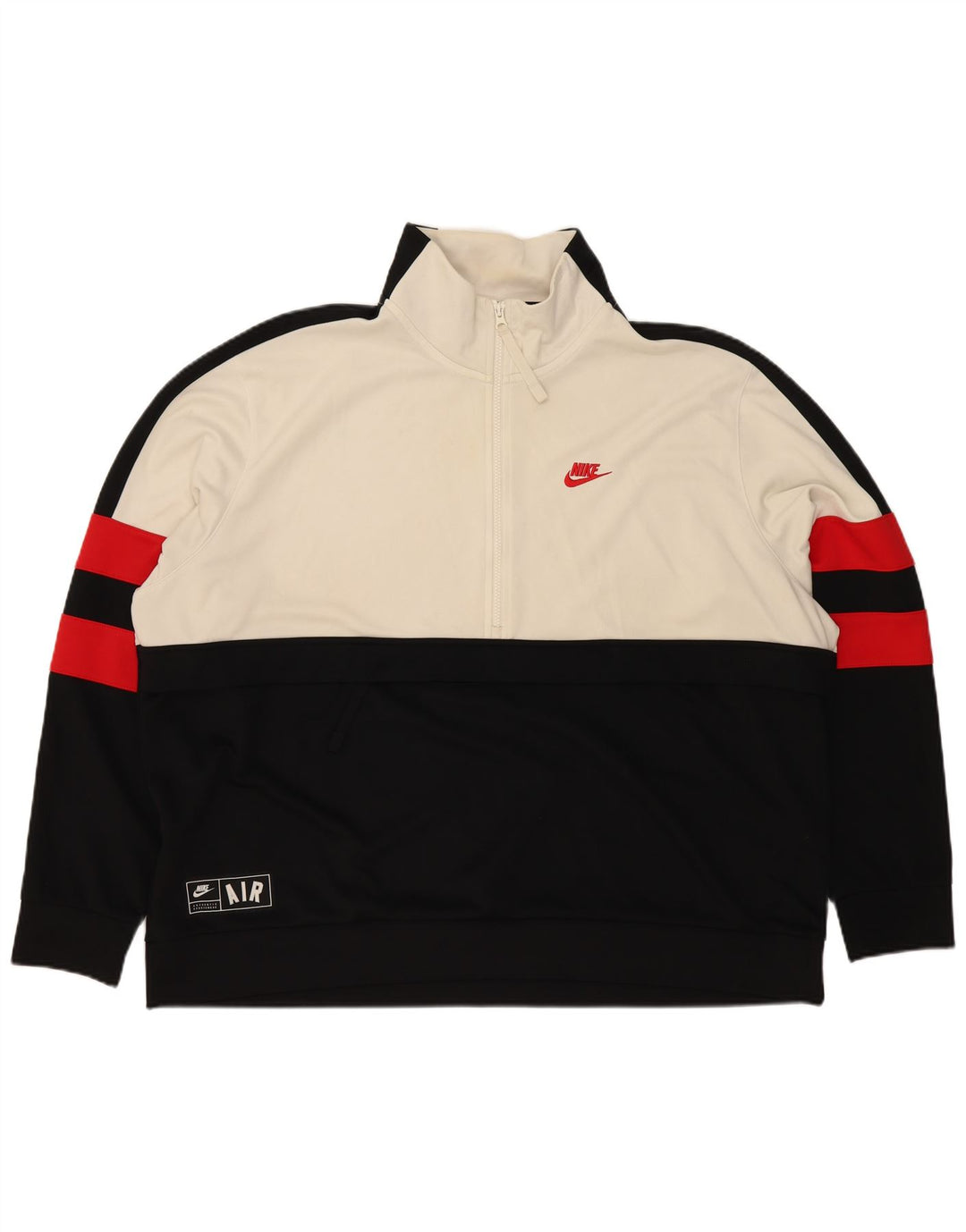 Moletom Nike masculino com zíper 1/4 Jumper 2XL preto colorblock poliéster