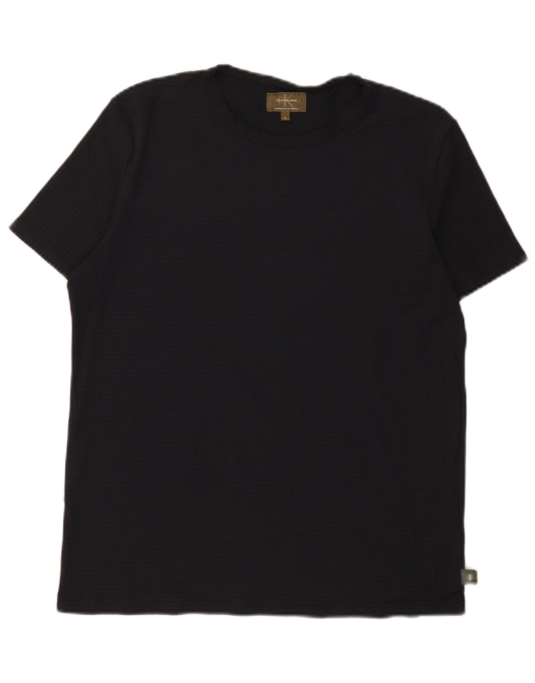 Camiseta Calvin Klein Feminina Cáqui Top Reino Unido 14 Grande Preto