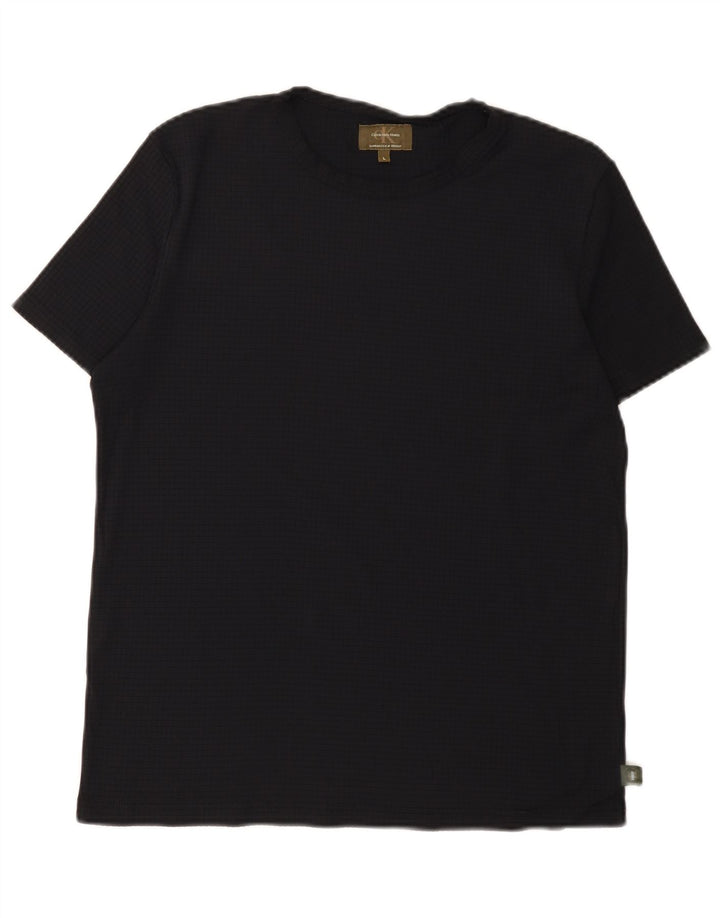 Camiseta Calvin Klein Feminina Cáqui Top Reino Unido 14 Grande Preto