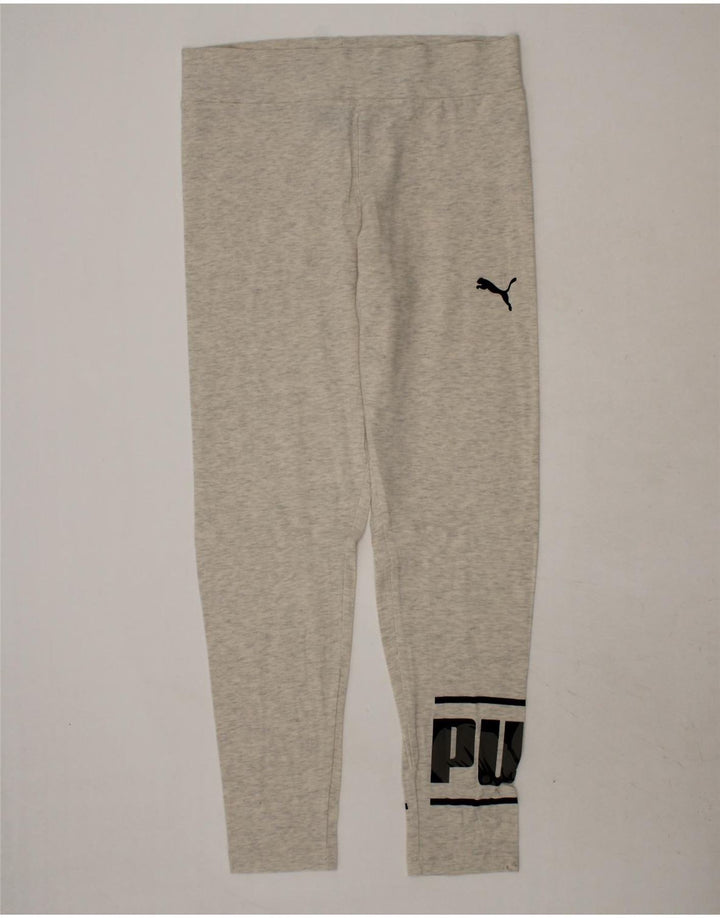 PUMA Girls Graphic Leggings 13-14 Years  Off White Cotton Vintage Puma and Second-Hand Puma from Messina Hembry 