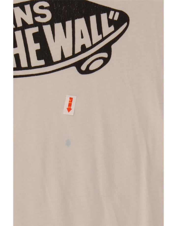 Camiseta VANS Boys Classic Fit Graphic Top 14-15 Anos XL Branco