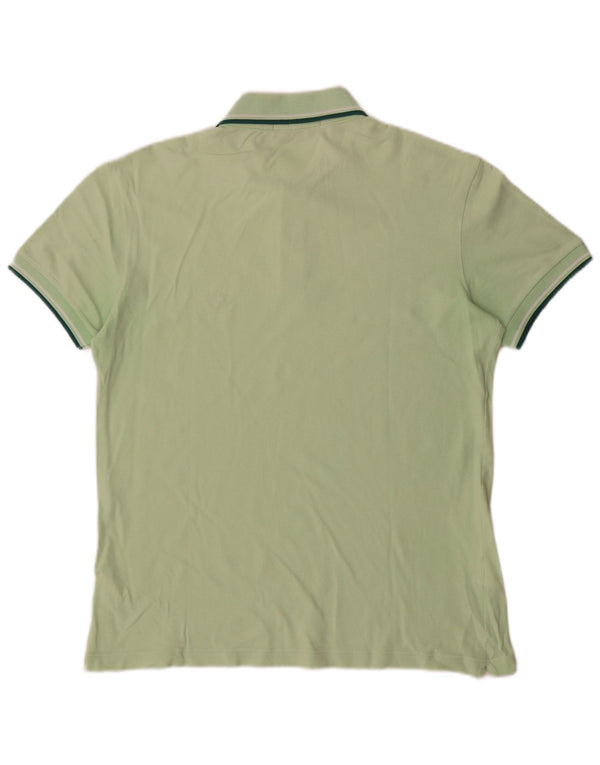 Camisa polo masculina leve e elástica Fred Perry de algodão verde médio