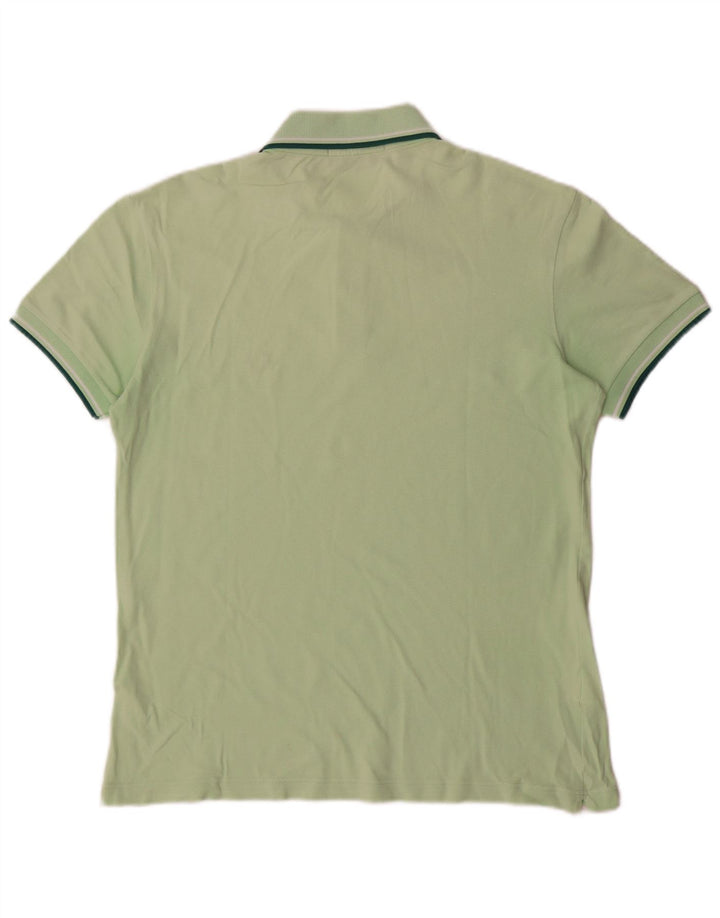 Camisa polo masculina leve e elástica Fred Perry de algodão verde médio