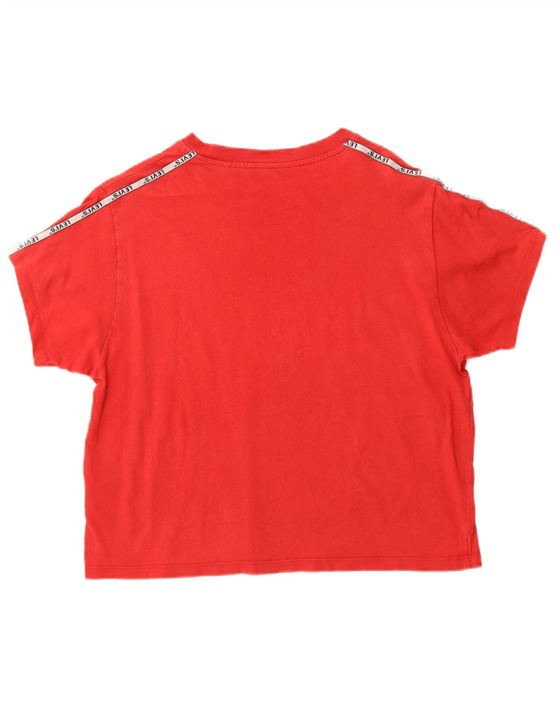 Camiseta feminina LEVI'S Crop Top UK 12 Medium Red Colourblock