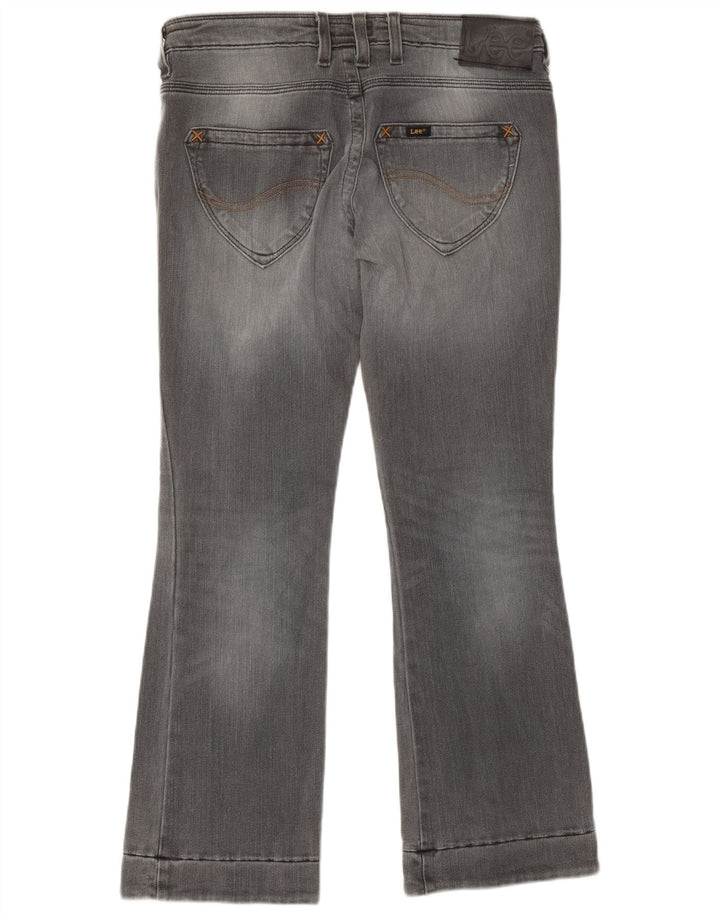 Calça jeans feminina LEE Bliss Crop Bootcut W29 L28 algodão cinza