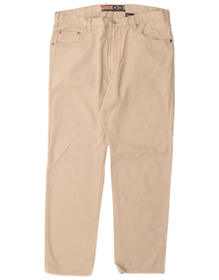 Jeans retos masculinos JINGLERS W38 L30 algodão bege