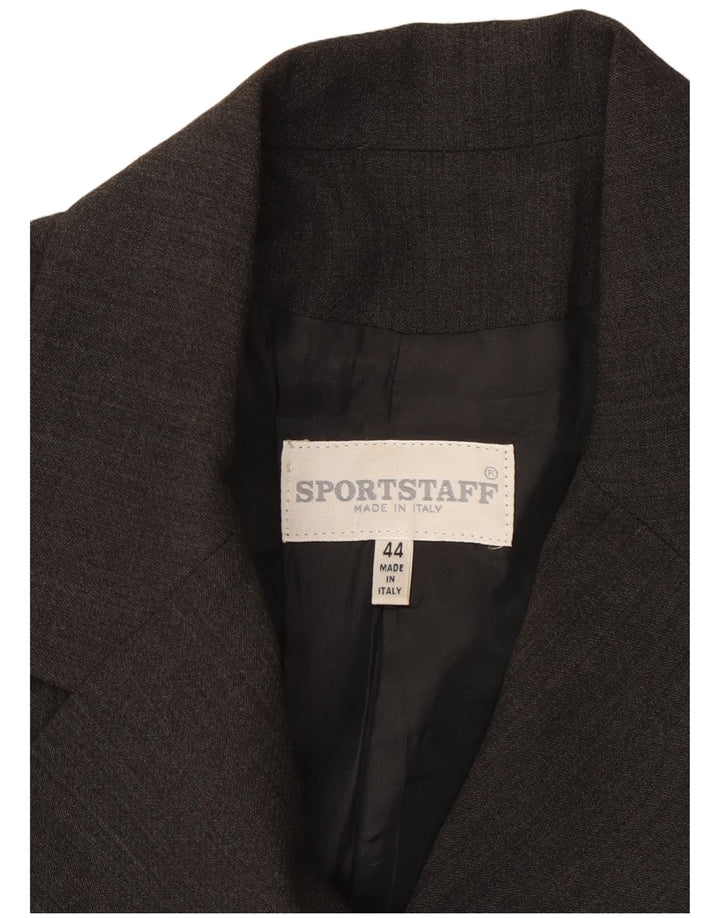 Jaqueta blazer feminina SPORTSTAFF com peito duplo IT 44 lã cinza médio