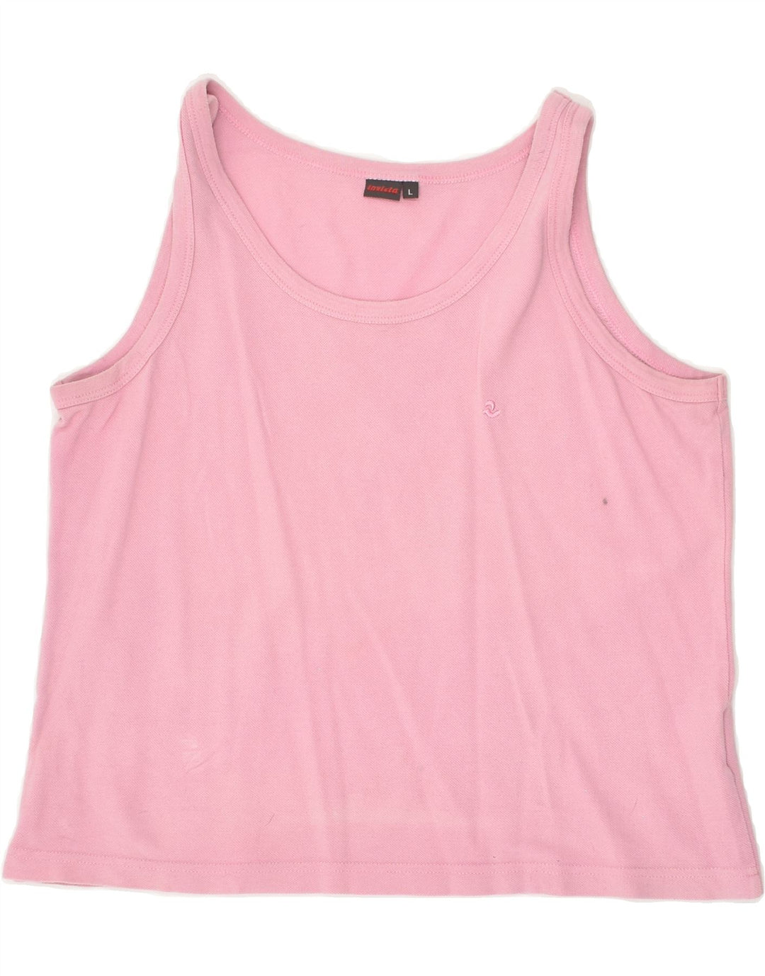 INVICTA Girls Vest Top 13-14 Years Large Pink Cotton Vintage Invicta and Second-Hand Invicta from Messina Hembry 