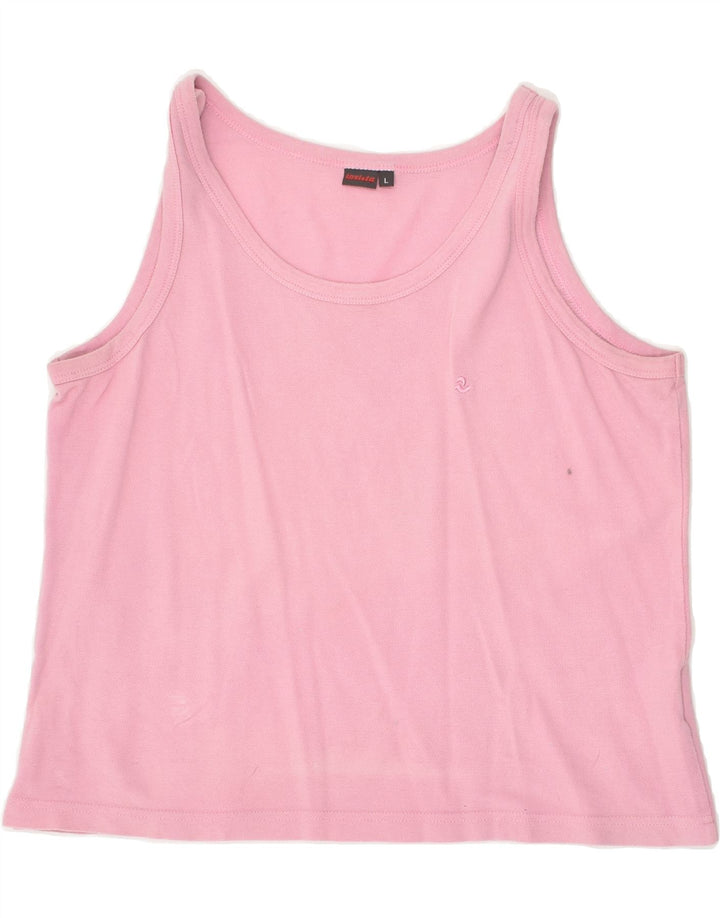 INVICTA Girls Vest Top 13-14 Years Large Pink Cotton Vintage Invicta and Second-Hand Invicta from Messina Hembry 