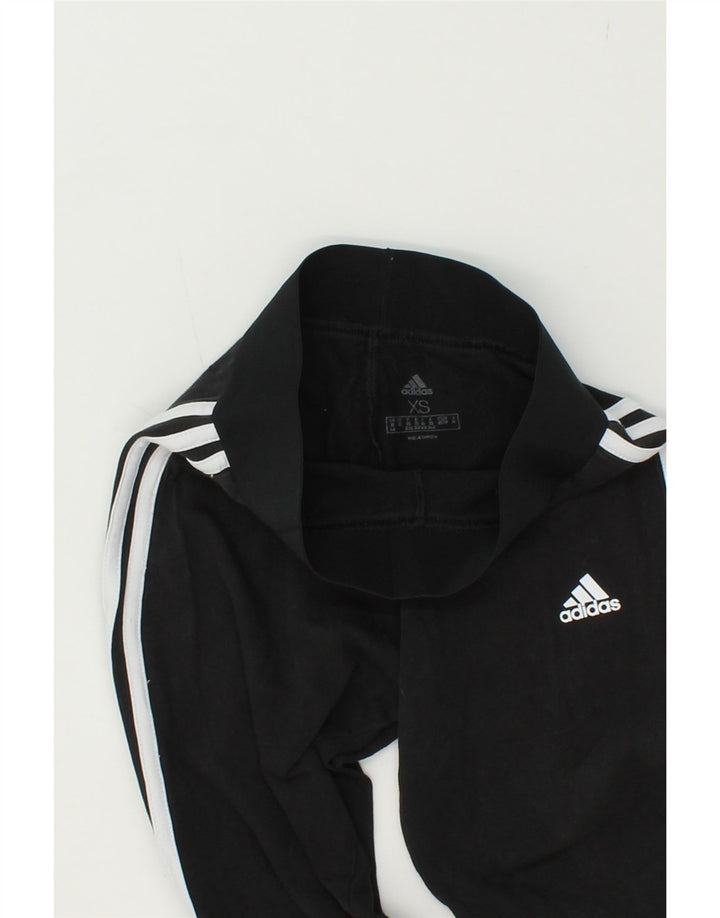 ADIDAS Womens Leggings UK 4/6 XS  Black Vintage Adidas and Second-Hand Adidas from Messina Hembry 