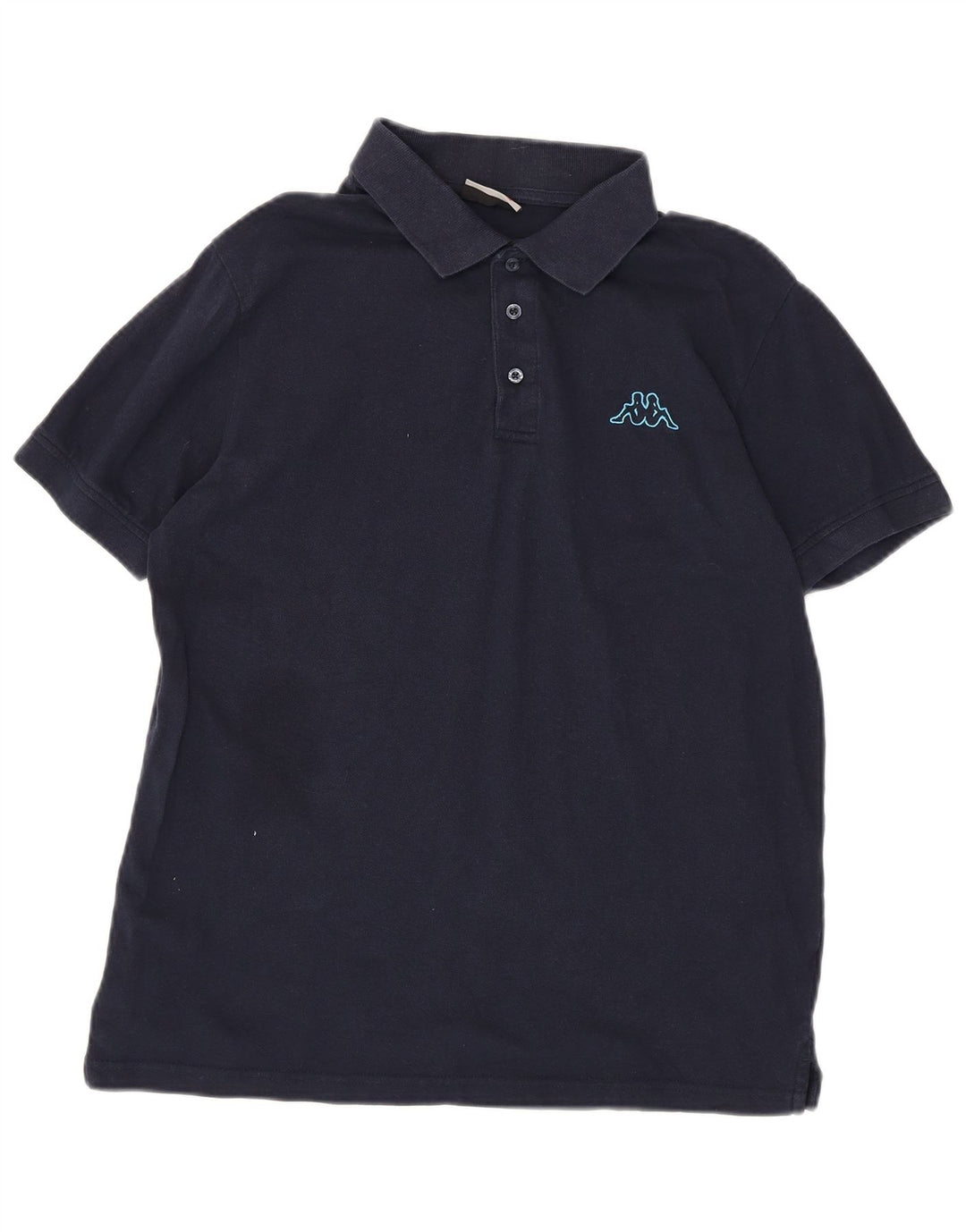 Camisa polo masculina Kappa de algodão azul marinho médio