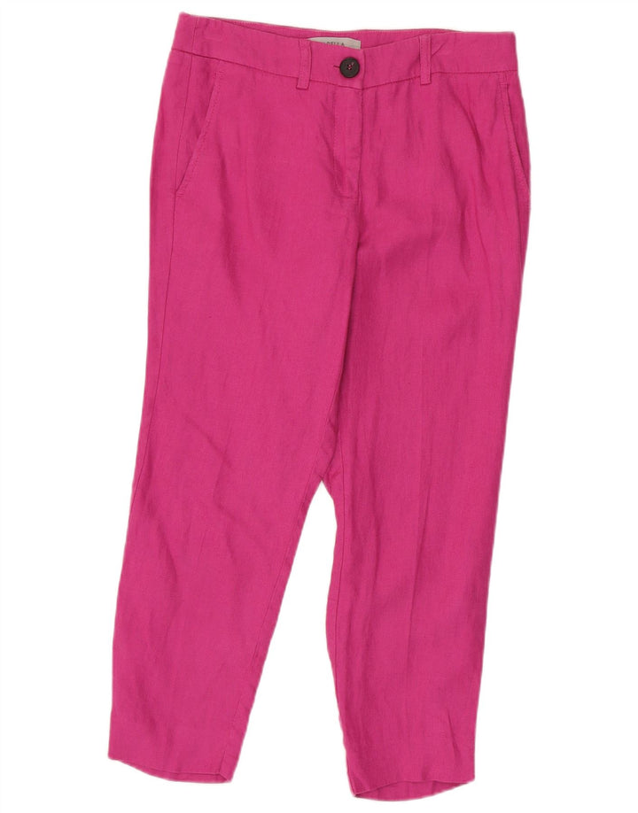 Calça cropped feminina Marella W30 L24 rosa