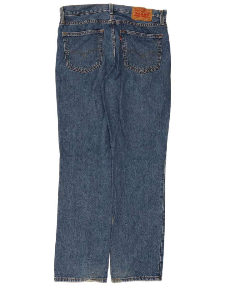Levi's Masculino 516 Straight Jeans W34 L32 Azul Algodão