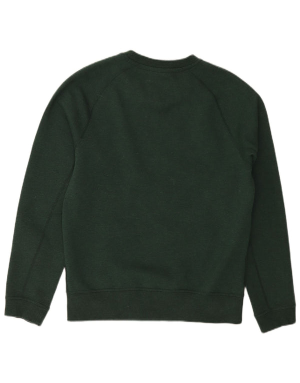 NIKE Mens Moletom Jumper Pequeno Algodão Verde