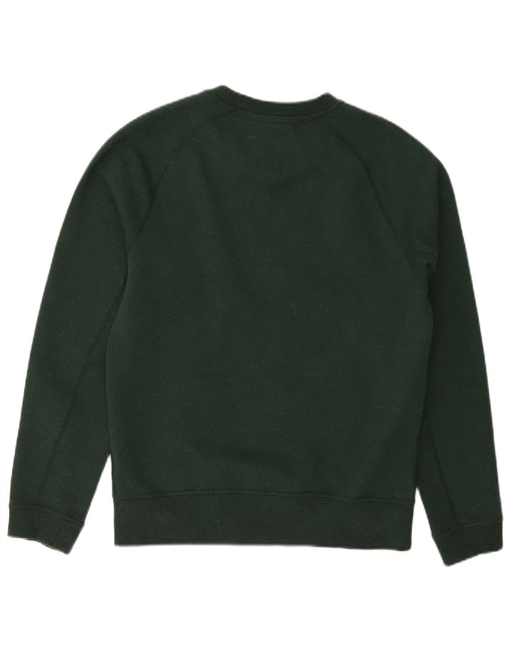 NIKE Mens Moletom Jumper Pequeno Algodão Verde