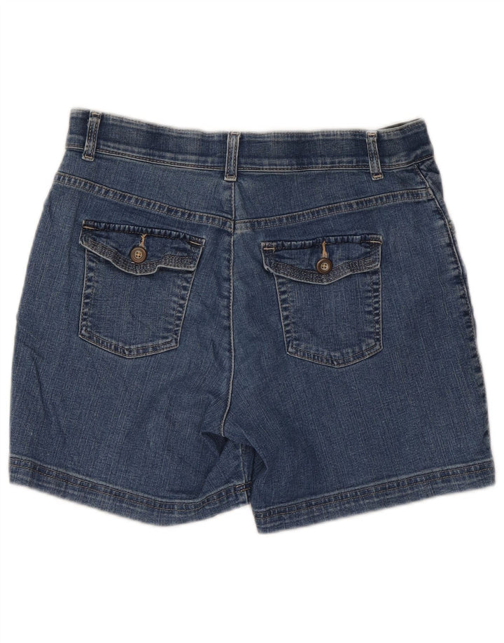 Shorts jeans stretch feminino LEE EUA 10 grande W30 algodão azul