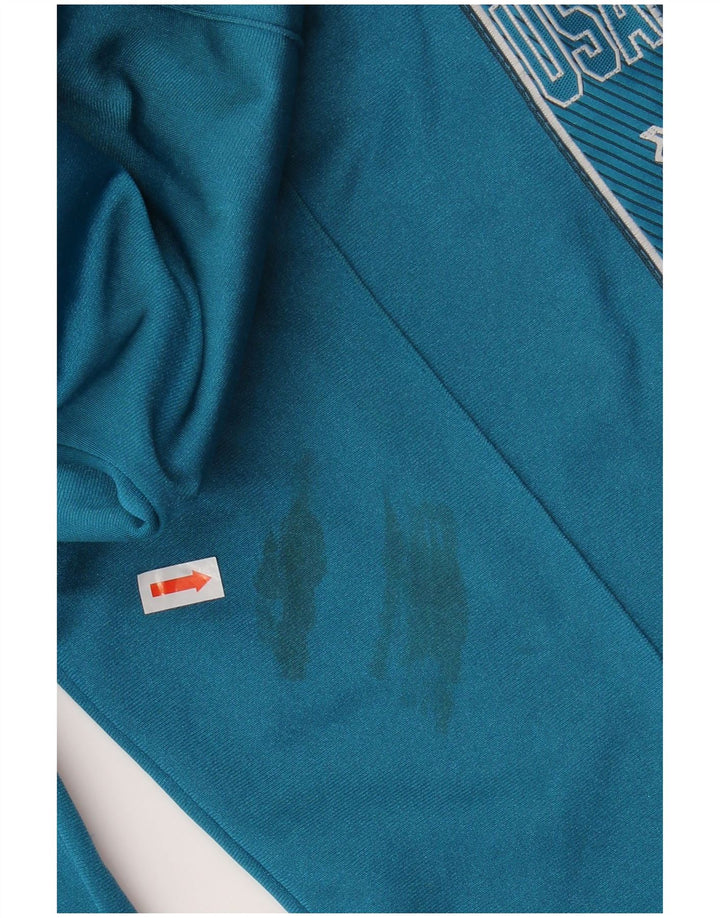 CHAMPION Calça de treino masculina gráfica pequena azul