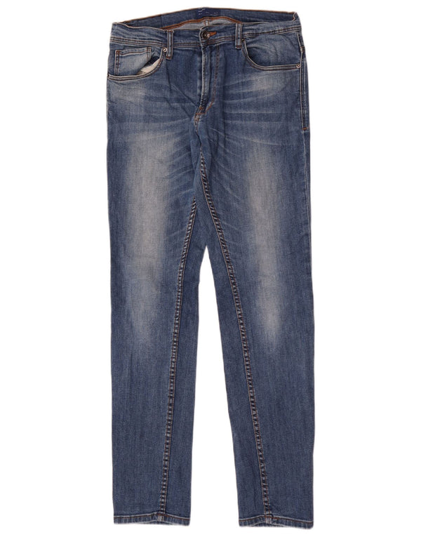 Zara Mens Slim Jeans EU 40 Médio W31 L32 Azul Algodão