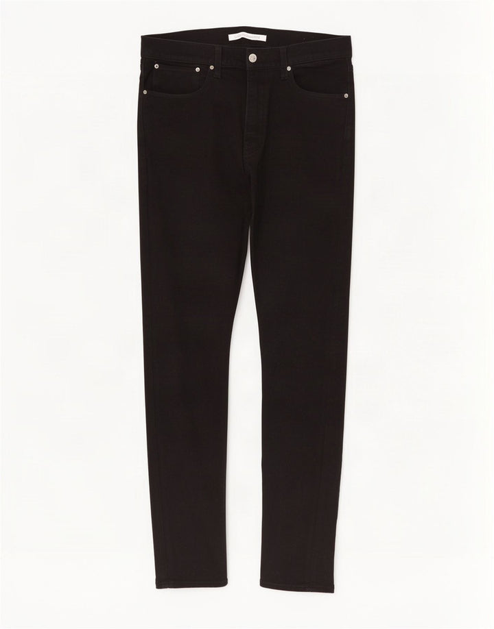 Calvin Klein Mens Jeans Slim W32 L34 Algodão Preto