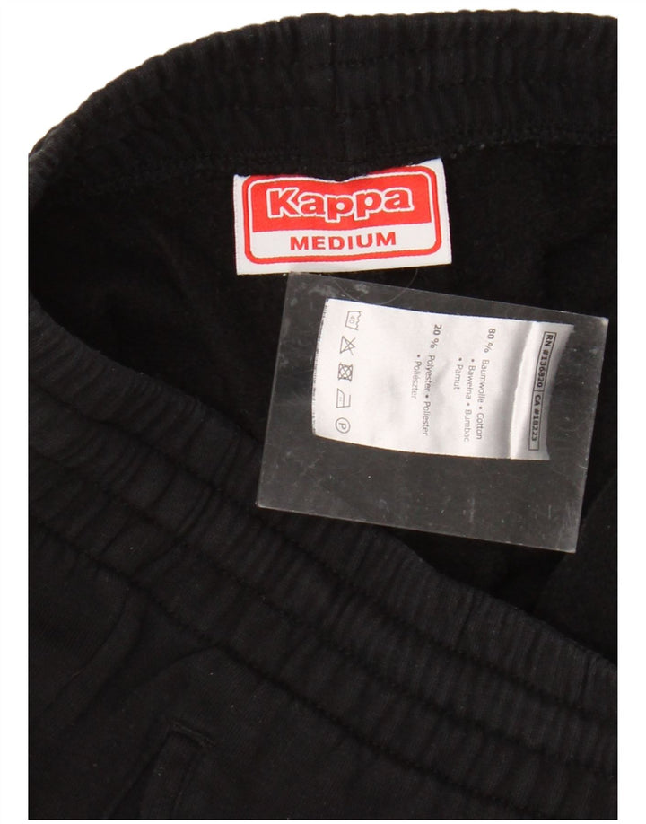 Calça feminina Kappa com estampa gráfica e jogging UK 12 médio preto algodão