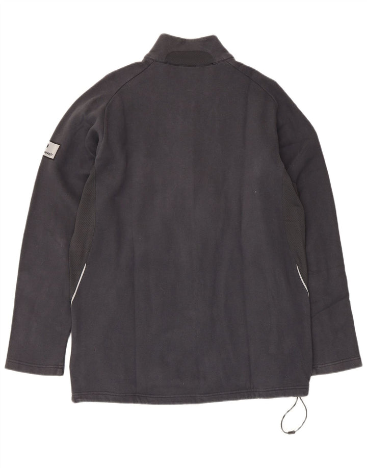 Adidas Mens Tracksuit Top Jacket UK 42/44 Grande Cinza Algodão
