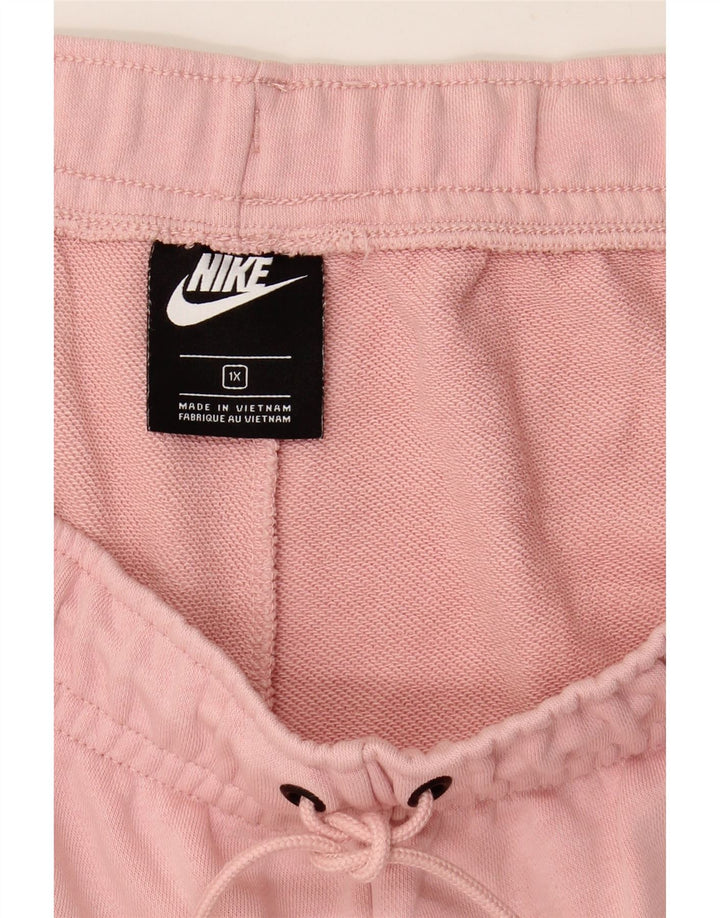 Shorts esportivos femininos NIKE UK 18 XL rosa algodão
