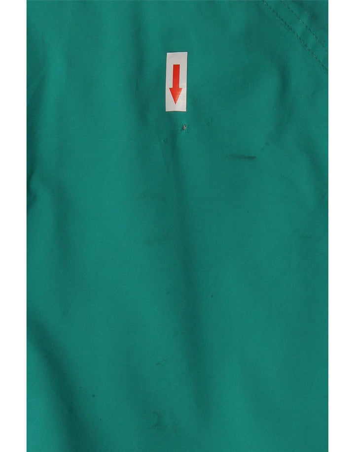 Jaqueta de chuva masculina Eddie Bauer UK 38 poliéster verde médio