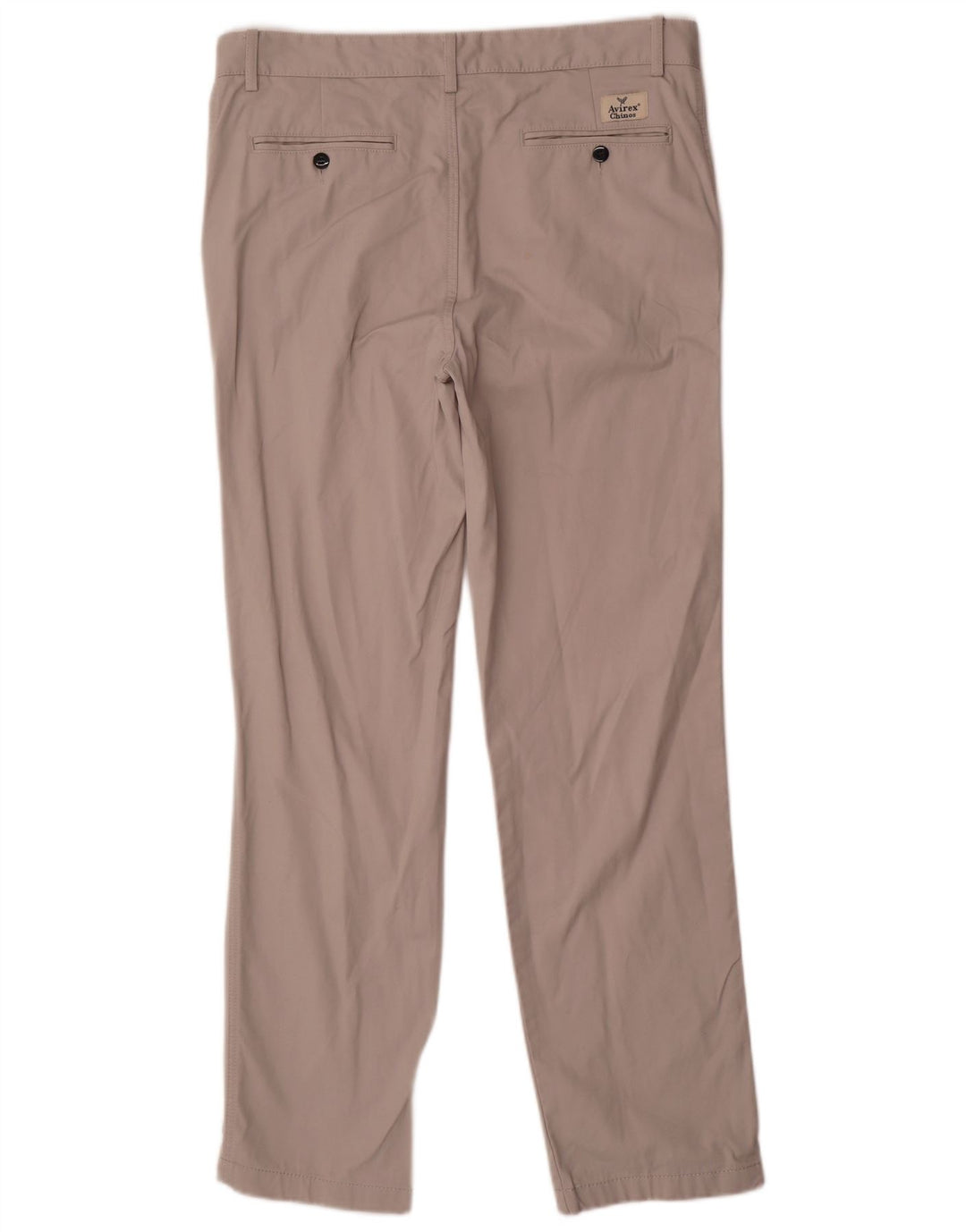 Calça chino reta masculina Avirex W34 L31 cinza