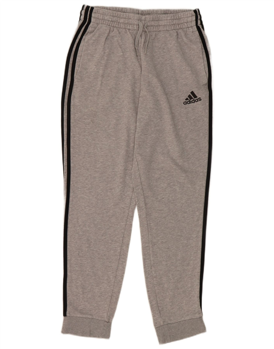 Calça de treino masculina Adidas Joggers cinza médio algodão manchado