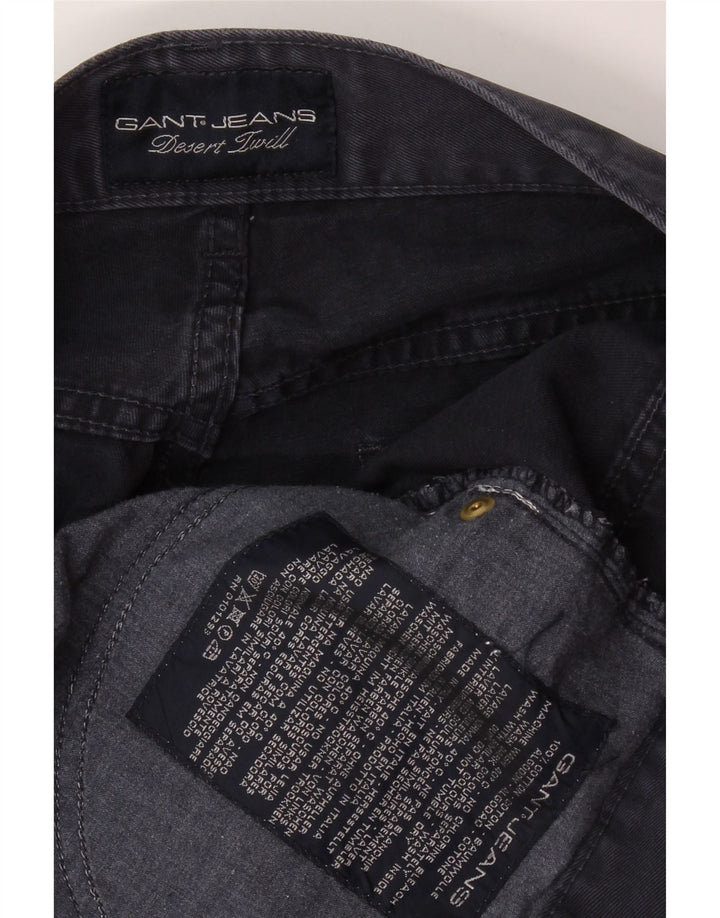 GANT Mens Straight Casual Trousers W29 L35 Black Cotton Vintage Gant and Second-Hand Gant from Messina Hembry 