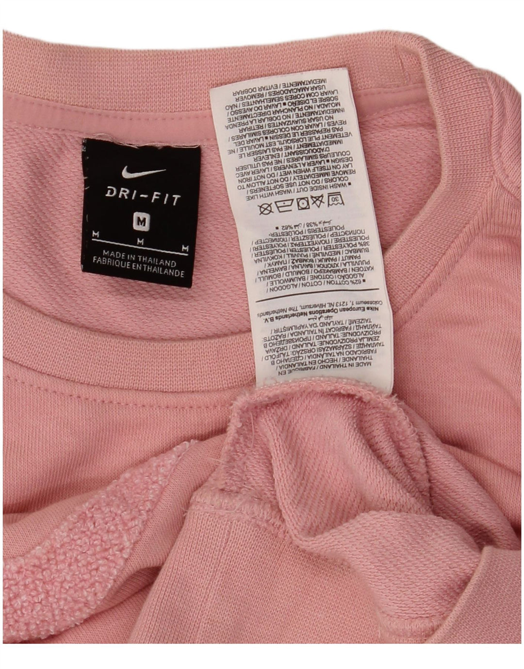 Moletom Nike Feminino Crop Graphic Jumper UK 14 Médio Algodão Rosa