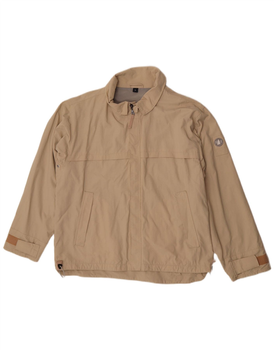 Jaqueta bomber masculina Murphy & Nye Reino Unido 40 grande nylon bege