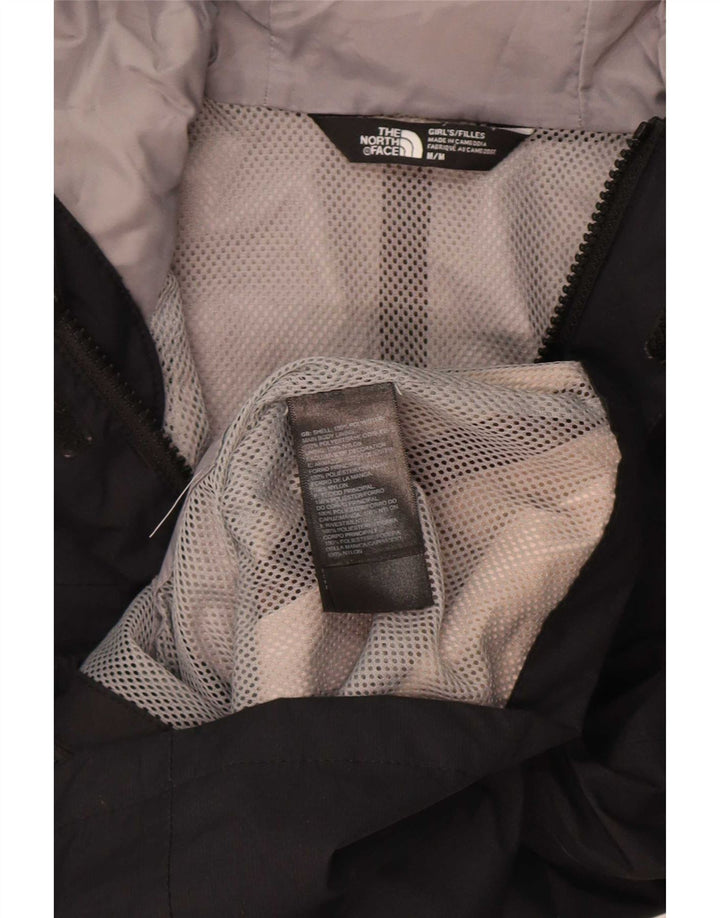 Jaqueta de chuva com capuz The North Face para meninas 9-10 anos médio preto poliéster