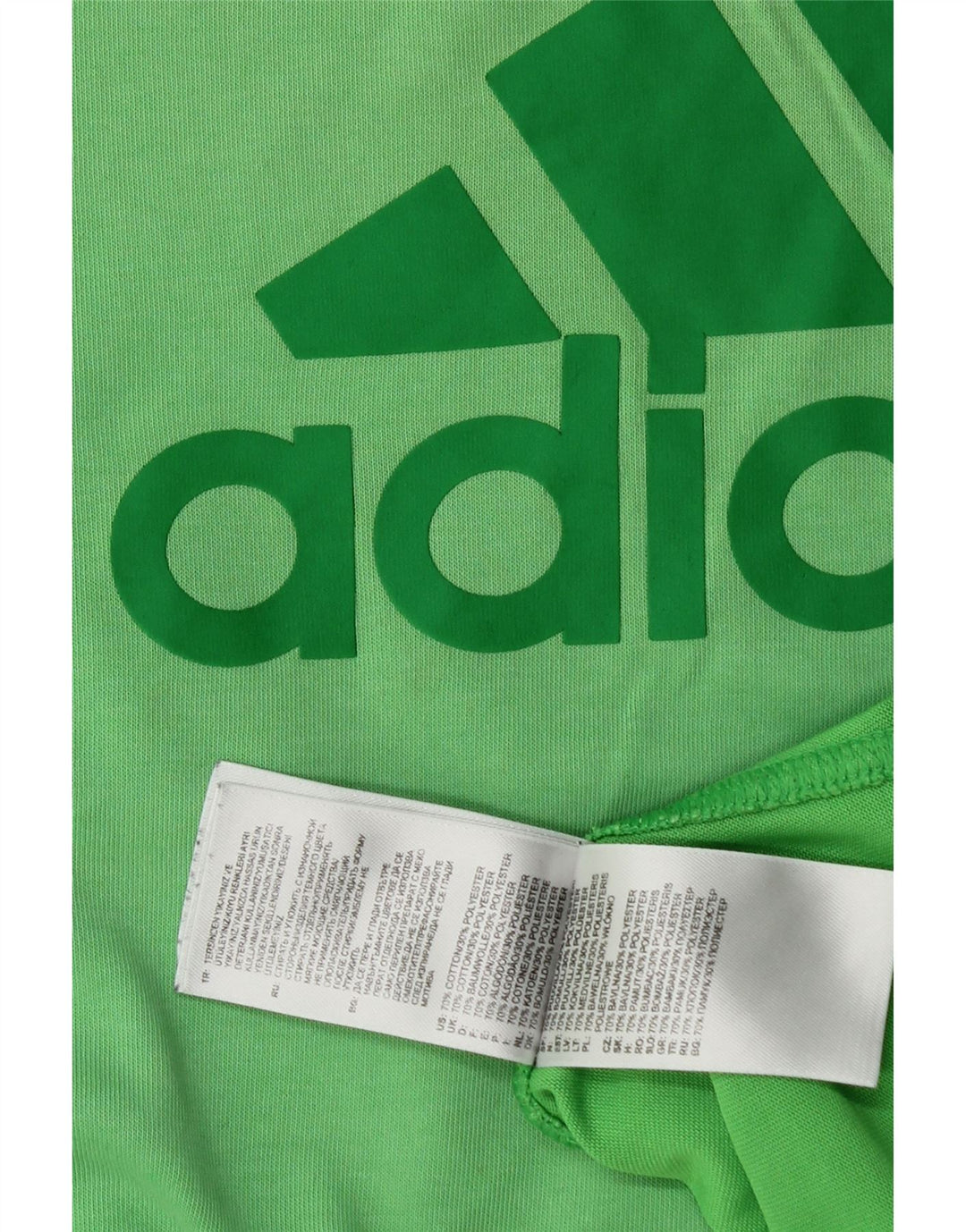 ADIDAS Mens Graphic T-Shirt Top Grande Verde